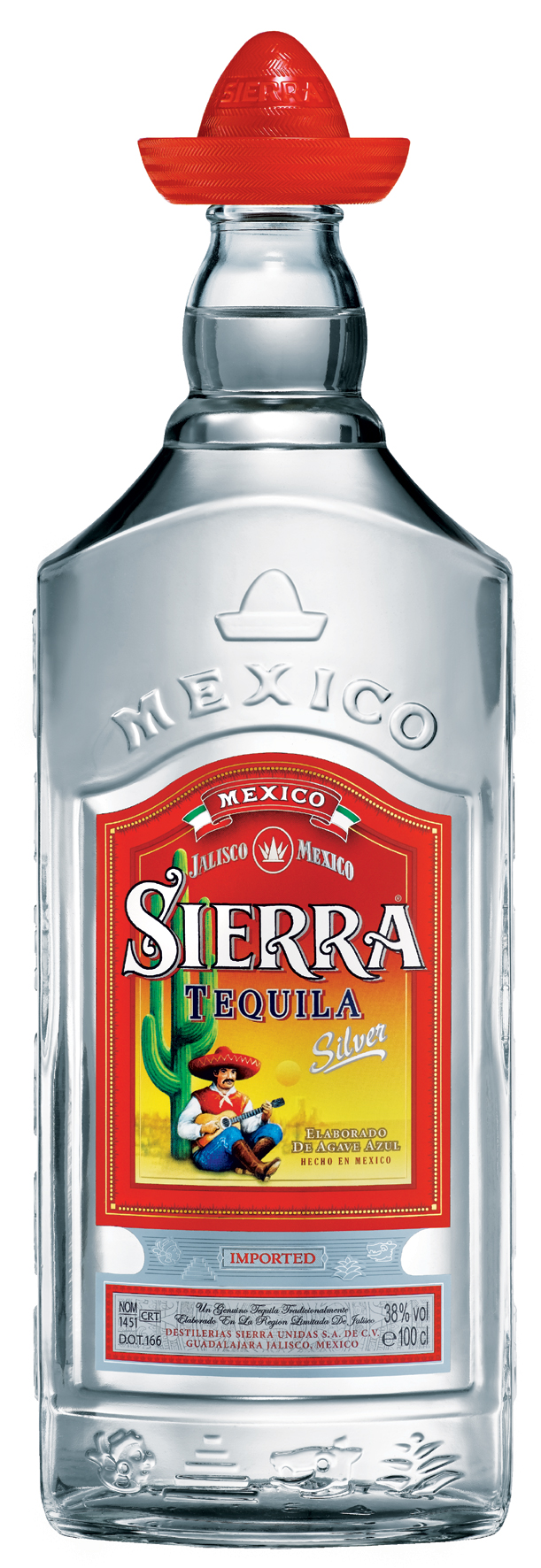 Tequila Sierra silver 38% 1l - promo